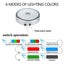 LED Light Base Multicolor Round Display Stand for Crystal Art Lighted Base Carousel 8