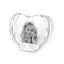 Personalised Photo 3D Image Crystal Heart Carousel 1