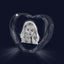 Personalised Photo 3D Image Crystal Heart Carousel 5