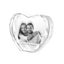 Personalised Photo 3D Image Crystal Heart Carousel 6
