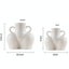 Large Matte White Ceramic Flower Vase For Modern Home Decoration Vases Carousel 2