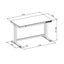 Loctek Height adjustable desk ultra white glass desktop Carousel 4