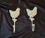 Wrought-iron Coat Hooks Hens x2 Shabby Chic Farmhouse Decor Carousel 1