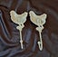 Wrought-iron Coat Hooks Hens x2 Shabby Chic Farmhouse Decor Carousel 4