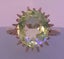 ___ Vintage 9ct Gold Spinel Ring Carousel 10