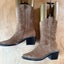 Andrea Biani “Fever” Tan Suede Leather Cowboy/Western Boots Size 40 Carousel 5