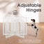 Petzly Arched Pet Gate Dog Fence Safety Barrier with Support Feet 4 Panel 80cm Carousel 6