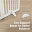 Petzly Arched Pet Gate Dog Fence Safety Barrier with Support Feet 4 Panel 80cm Carousel 7