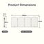 Petzly Arched Pet Gate Dog Fence Safety Barrier with Support Feet 4 Panel 80cm Carousel 10
