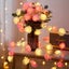 My Decorations Pink And White Rose 3D String Lights Battery Operated Indoor Outd Carousel 2
