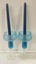 Vintage set of two Italian glass candle holders or wine goblets Carousel 1