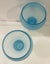 Vintage set of two Italian glass candle holders or wine goblets Carousel 3