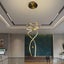 Delessi Galassia Metal Swirl LED Small Pendant Light Carousel 4
