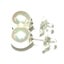 SALE! 14K White Round 9.5-10mm Pearl Stud Earrings Carousel 6