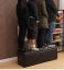 Ottoman Storage Foot Stool Box Coffee PU 100x40x42CM Carousel 2
