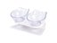 Non-slip Cat Bowls Double Pet Bowls With Holder Pet Food And Water Bowls Carousel 1