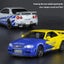 1:32 GTR R34 SKYLINE Fast Alloy Simulation Car Model Diecasts Carousel 4