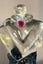 Elegant vintage solid 9ct/ 9k white Gold Ruby & Diamond ring Carousel 3