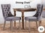 Dining chair Grey Silver x2 Carousel 1