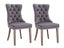 Dining chair Grey Silver x2 Carousel 8