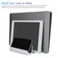Adjustable Vertical Laptop Stand Dual Slot Aluminum Holder Carousel 4