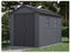 Keter Newton Plus 11x7.5 Shed 2.1m x 3.45m Grey Carousel 2