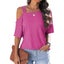 Off-Shoulder Loose Ladies Button Top Carousel 9