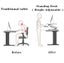 Ergonomic Computer Desk Converter Height Adjustable Carousel 6