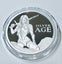 1 oz Silver Shield Silver Age Proof .999 Silver Round - Mintage 320 Collectable Carousel 1