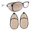 2Pcs Eye Patches for Men Women Eye Patch for Glasses Silk Patch Brown Carousel 7