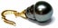 11.5 x 16mm Tahitian Peacock Black Green Pearl Enhancer Carousel 6