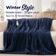 Dreamaker Cirra Chunky Embossed Fleece Heated Throw Midnight Blue - 180 x 200cm Carousel 2