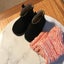 Suede Infants Boots size 5 Pulp Brand New / Hand knitted Wool Slippers / Carousel 14