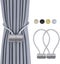 2Pcs Magnetic Pearl Ball Curtain Tiebacks Tie Carousel 8