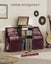 Retro End Table with Record Player Shelf & Magazine Rack Carousel 6