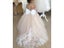 3-9 Years Lace Tulle Flower Girl Dress Up Buttons Bows Children's First Carousel 7