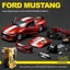 1:42 2018 Ford Mustang GT Alloy Toy Car Model Racing Alloy Assembly Series, blue Carousel 3