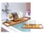 Bamboo Bathtub Tray Bathroom Storage shelves Carousel 4