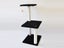 84CM 2 Levels Cat Tree Scratching Post with Mouse Black Carousel 1