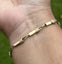 RARE Vintage 14k Yellow Gold Moving Bar Link Bracelet Carousel 14