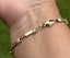 RARE Vintage 14k Yellow Gold Moving Bar Link Bracelet Carousel 17