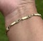 RARE Vintage 14k Yellow Gold Moving Bar Link Bracelet Carousel 18