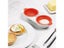 Microwave Egg Poacher Cookware Double Cup Egg Boiler Kitchen Steamed Egg Set Carousel 3