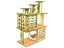 Hamster Wooden Villa House Climbing Toy Hideout Nesting Habitat For Chinchillas Carousel 4