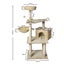 Pawz Cat Tree Toy Scratching Post Scratcher Tower Condo Wooden House Cream 130cm Carousel 10