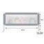 Bopeep Kids Baby Safety Bed Rail Guard Adjustable Folding Child Toddler L Grey Carousel 10