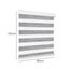 Marlow Blackout Zebra Roller Blind Curtains Double Window Sunshade 60x210 Grey Carousel 10
