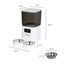 Pawz 5L Automatic Pet Feeder Double Bowl Dog Cat Auto Smart Food Dispenser Timer Carousel 10