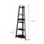 Levede 5 Tier Corner Shelf Wooden Storage Home Display Rack Plant Stand Black Carousel 8