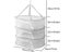 3 Tier Portable Mesh Clothes Hanging Dryer Folded Herb Rack For Buds Fruits Carousel 8